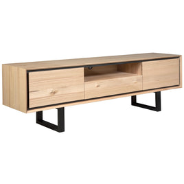 Aconite ETU Entertainment TV Unit 210cm Solid Messmate Timber Wood - Natural - ElectronX Plus