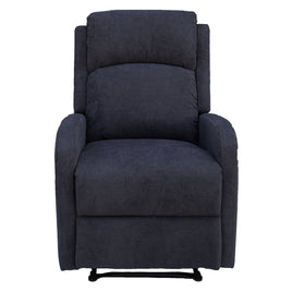 Maxcomfy Fabric Manual Recliner Lounge Arm Chair - Dark Grey - ElectronX Plus