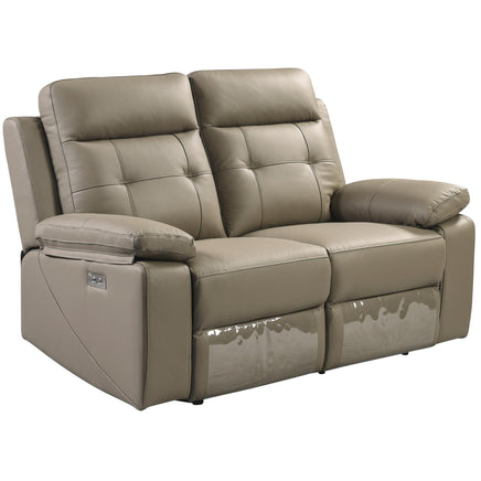 Kingsman 2 Seater Electric Recliner Sofa Genuine Leather Home Theater Lounge - ElectronX Plus