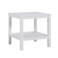 Jasmine Coffee Side Table Laptop Desk Bedside Sofa End Tables Mindi Wood - White - ElectronX Plus