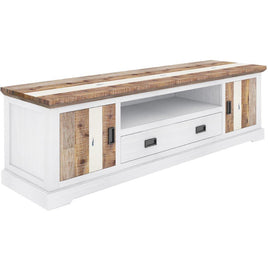 Orville ETU Entertainment TV Unit 214cm 2 Door Solid Acacia Timber - Multi Color - ElectronX Plus