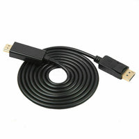 1.8m DisplayPort Display Port DP Gold to HDMI Male Video Audio Converter Cable - ElectronX Plus