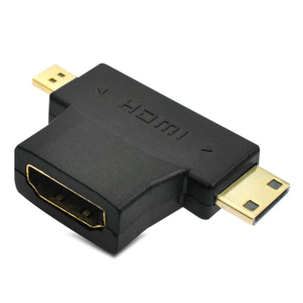 2in1 Mini HDMI Micro HDMI Male to HDMI Female Adapter Converter 1080P - ElectronX Plus