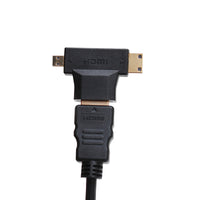 2in1 Mini HDMI Micro HDMI Male to HDMI Female Adapter Converter 1080P - ElectronX Plus