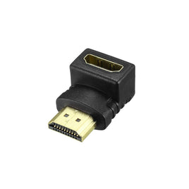 Left Angle 90 Degree HDMI Male to Female Plug Play Connector Adapter joiner - ElectronX Plus