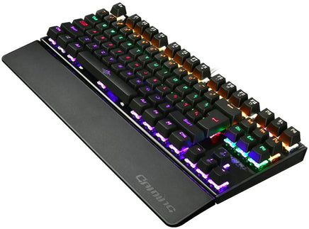 Mechanical Gaming Keyboard Green Switches 87 Keys LED Backlight PC and Laptop - ElectronX Plus