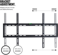 32-70 Inch Fixed TV Wall Mount Bracket TV Bracket Wall Mount up to 75KG - ElectronX Plus