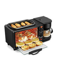 Electric 3 in 1 Breakfast Making Machine Multifunction Coffee Maker Bread Pizza - ElectronX Plus