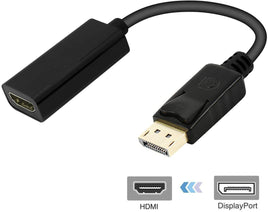 DisplayPort Male to HDMI Female Gold-Plated DP Display Port to HDMI Adapter - ElectronX Plus