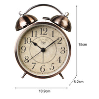 Dual Alarm Clock Twin Bell Alarm Clock, Bedroom Table Desk Alarm Clock Backlight - ElectronX Plus