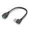 USB 3.0 Angle Male to Female Extension Cable Convertor Adapter Extender Cord Right Angle - ElectronX Plus