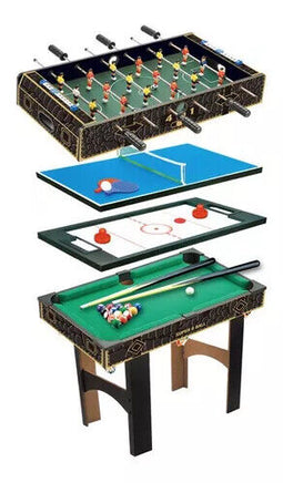 4 in 1 Soccer Table Foosball Pool Hockey Table Tennis for Kids 3+ - ElectronX Plus