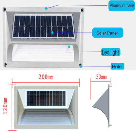 Solar Step Light – Warm White with Silver Case - ElectronX Plus