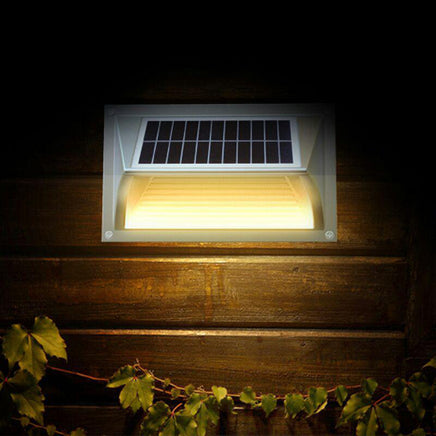 Solar Step Light – Warm White with Silver Case - ElectronX Plus