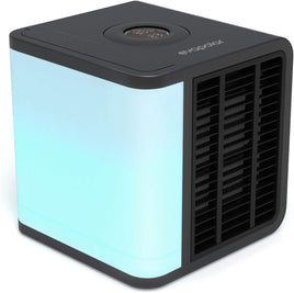 Evapolar evaLIGHT Plus Personal Portable Air Cooler and Humidifier, Desktop Cooling Fan, for Home and Office, with USB Connectivity and Colorful Built-in LED Light, Black (EV-1500) - ElectronX Plus