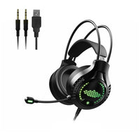 Rainbow Light Gaming Headset Flexible Microphone 7-Color Rainbow LED Lamp - ElectronX Plus