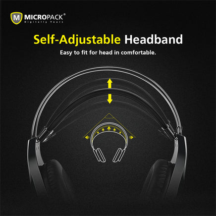 7.1 Surround RGB Gaming Headset Automatic Adjustment Headband Rainbow Light - ElectronX Plus