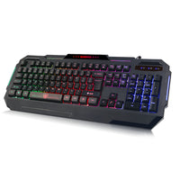 Rainbow Backlit Gaming Keyboard 19 Game Anti Ghosting Keys USB 2.0 Interface AU - ElectronX Plus