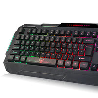 Rainbow Backlit Gaming Keyboard 19 Game Anti Ghosting Keys USB 2.0 Interface AU - ElectronX Plus