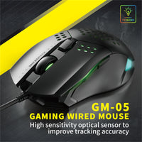 PC Gaming Mouse LED Optical Sensors DPI 6 Buttons USB Wired For Computer Laptop - ElectronX Plus