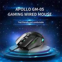 PC Gaming Mouse LED Optical Sensors DPI 6 Buttons USB Wired For Computer Laptop - ElectronX Plus