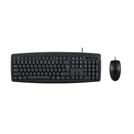 Classic Desktop PC Laptop Wired Combination Mouse Keyboard Interface Black Sets - ElectronX Plus