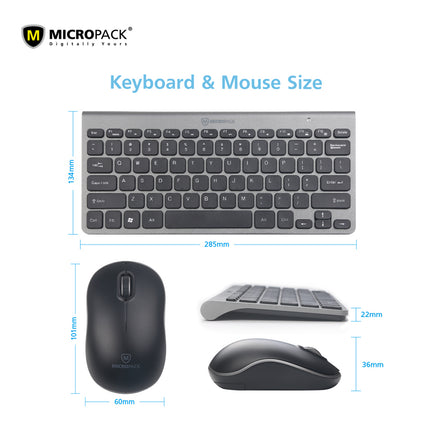 Desktop PC Laptop Wireless Mouse Keyboard Nano Receiver Ultra High Sensitivity - ElectronX Plus