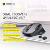 Wireless Mouse Computer Laptop PC 10M USB Receiver Compatible Multiple Device - ElectronX Plus