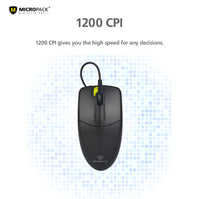 Wired Optical Mouse Computer PC Laptop Mac USB 2.0 Plug and Play - ElectronX Plus