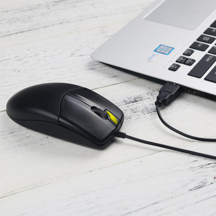 Wired Optical Mouse Computer PC Laptop Mac USB 2.0 Plug and Play - ElectronX Plus