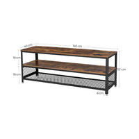 VASAGLE TV Stand 140cm Entertainment Unit with Shelves - ElectronX Plus