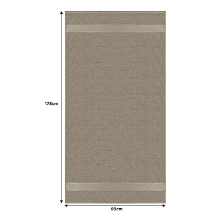 Linenland Extra Large Bath Sheet Towel 89 x 178cm - Sandstone - ElectronX Plus