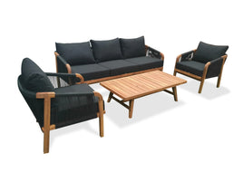 Woodlands 5 Seat Outdoor Lounge Set - ElectronX Plus