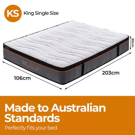 EasyDreamer Orthopaedic Euro Top Pocket Spring King Single Mattress - ElectronX Plus