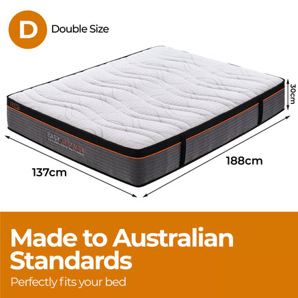 EasyDreamer Orthopaedic Euro Top Pocket Spring Double Mattress - ElectronX Plus