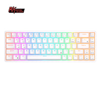 ROYAL KLUDGE RK68 Wireless Hot Swap White 65% Mechanical Keyboard, Red Switch - ElectronX Plus