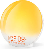 Sunrise Alarm Clock Wake Up Light 7 Sounds, Dual Alarms, Snooze, FM Radio - ElectronX Plus