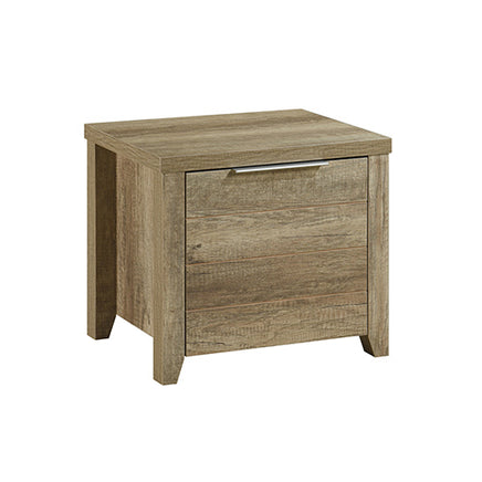 4 Pieces Bedroom Suite Natural Wood Like MDF Structure King Size Oak Colour Bed, Bedside Table & Dresser - ElectronX Plus