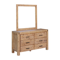 4 Pieces Bedroom Suite in Solid Wood Veneered Acacia Construction Timber Slat King Single Size Oak Colour Bed, Bedside Table & Dresser - ElectronX Plus