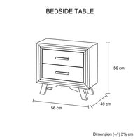 4 Pieces Bedroom Suite King Size Silver Brush in Acacia Wood Construction Bed, Bedside Table & Dresser - ElectronX Plus