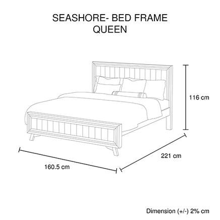 4 Pieces Bedroom Suite Queen Size Silver Brush in Acacia Wood Construction Bed, Bedside Table & Dresser - ElectronX Plus