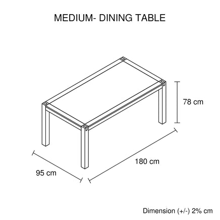 7 Pieces Dining Suite 180cm Medium Size Dining Table & 6X Chairs with Solid Acacia Wooden Base in Chocolate Colour - ElectronX Plus