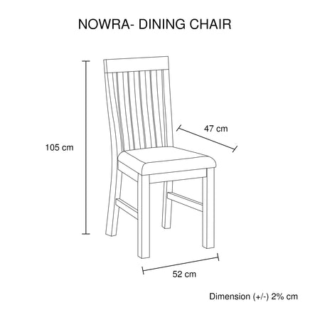 7 Pieces Dining Suite 180cm Medium Size Dining Table & 6X Chairs with Solid Acacia Wooden Base in Oak Colour - ElectronX Plus