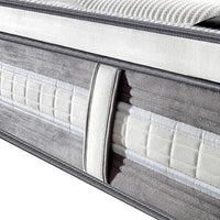 Mattress Euro Top King Size Pocket Spring Coil with Knitted Fabric Medium Firm 34cm Thick - ElectronX Plus