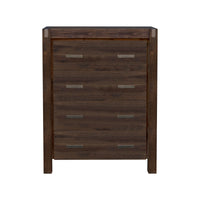 Tallboy with 4 Storage Drawers Solid Wooden Assembled in Chocolate Colour - ElectronX Plus