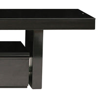 TV Cabinet with 3 Storage Drawers Extendable With Glossy MDF Entertainment Unit in Black Color - ElectronX Plus