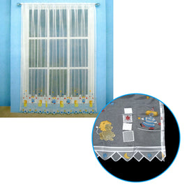 One Piece Kids CuteSheer Lace Curtain Circus - ElectronX Plus