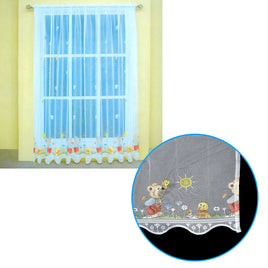 One Piece Kids CuteSheer Lace Curtain Teddy Garden - ElectronX Plus