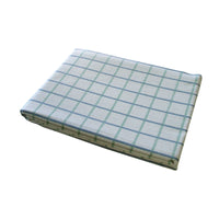 Cotton Grid Checks Oblong Table Cloth Blue 130 x 180cm - ElectronX Plus