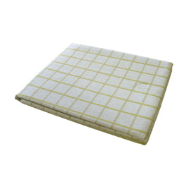 Cotton Grid Checks Oblong Table Cloth Yellow 130 x 180cm - ElectronX Plus